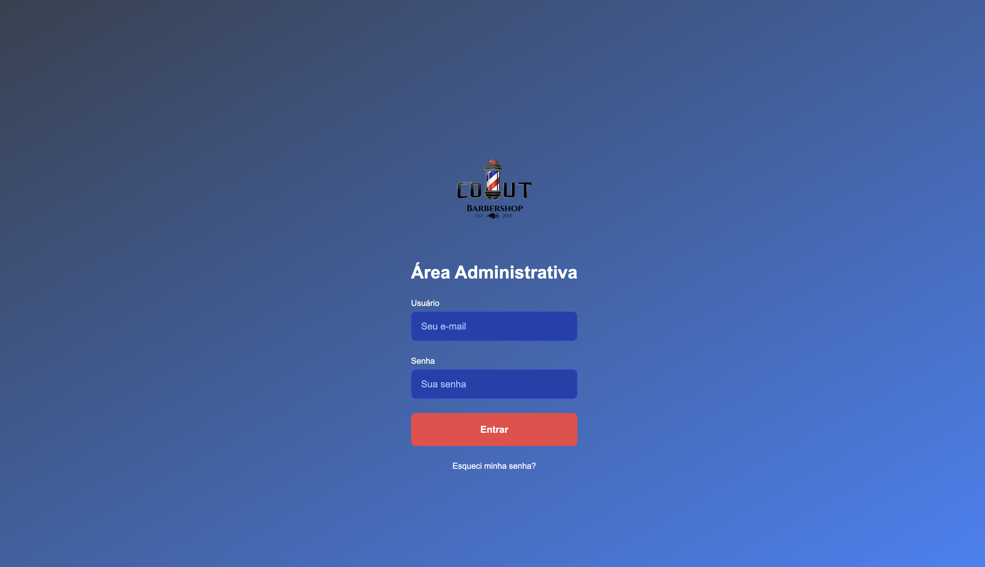 Cout Barbershop - Sistema de Gestão